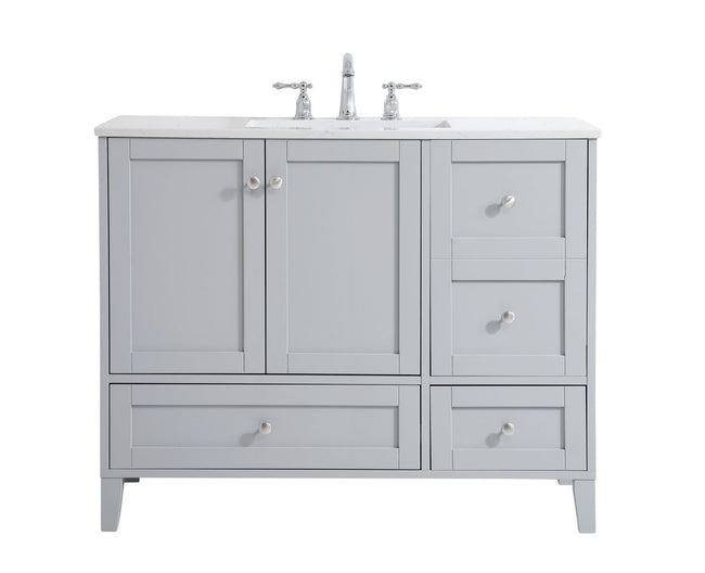 VF18042GR 42" Single Bathroom Vanity in Grey
