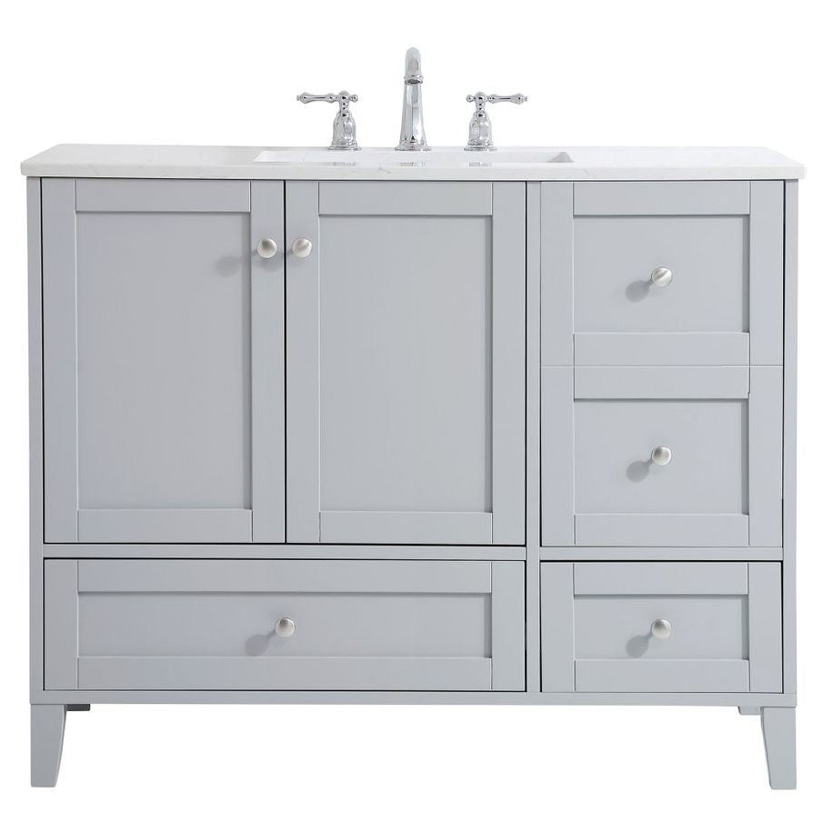 VF18042GR 42" Single Bathroom Vanity in Grey