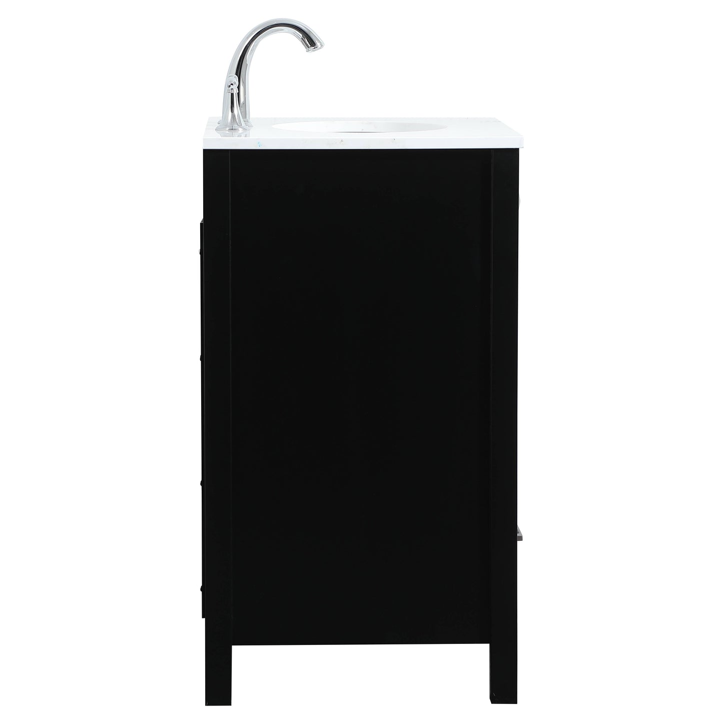 VF18824BK 24" Single Bathroom Vanity in Black