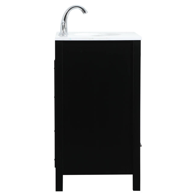 VF18824BK 24" Single Bathroom Vanity in Black