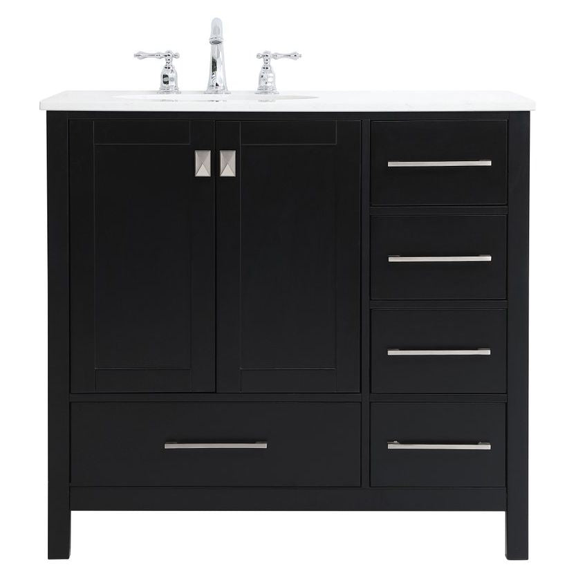 VF18836BK 36" Single Bathroom Vanity in Black