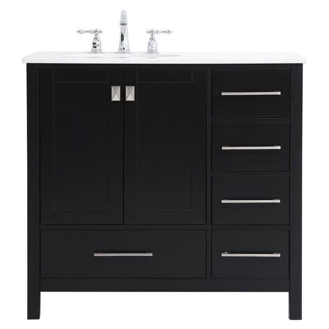 VF18836BK 36" Single Bathroom Vanity in Black