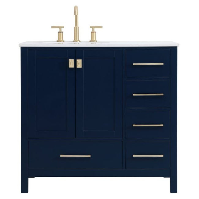 VF18836BL 36" Single Bathroom Vanity in Blue