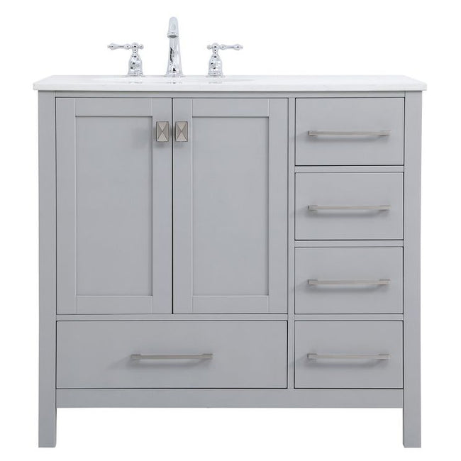 VF18836GR 36" Single Bathroom Vanity in Gray