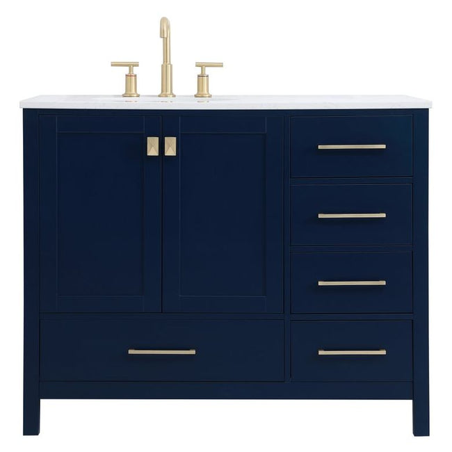 VF18842BL 42" Single Bathroom Vanity in Blue