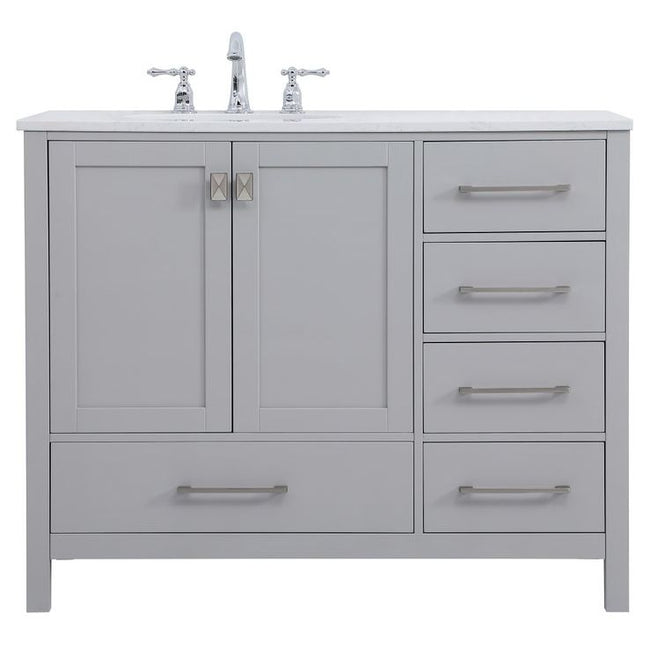 VF18842GR 42" Single Bathroom Vanity in Gray
