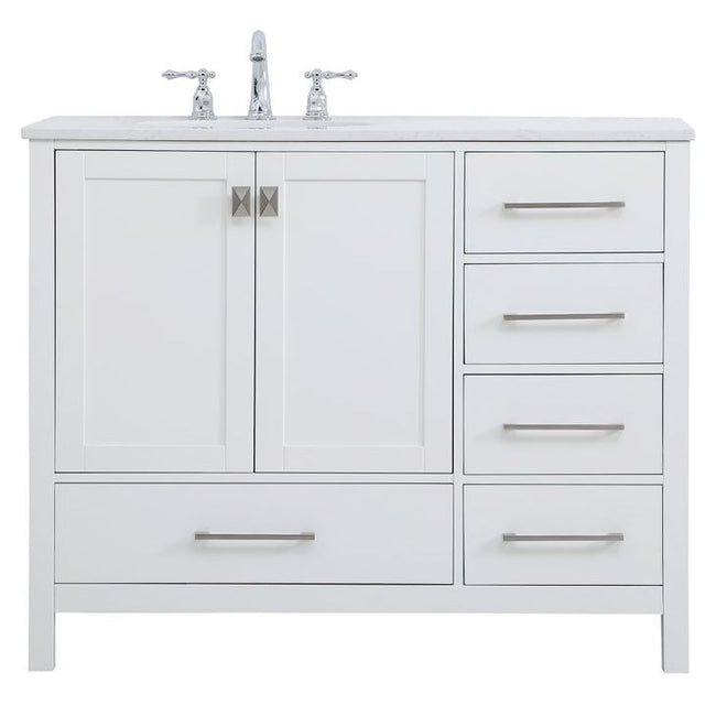 VF18842WH 42" Single Bathroom Vanity in White