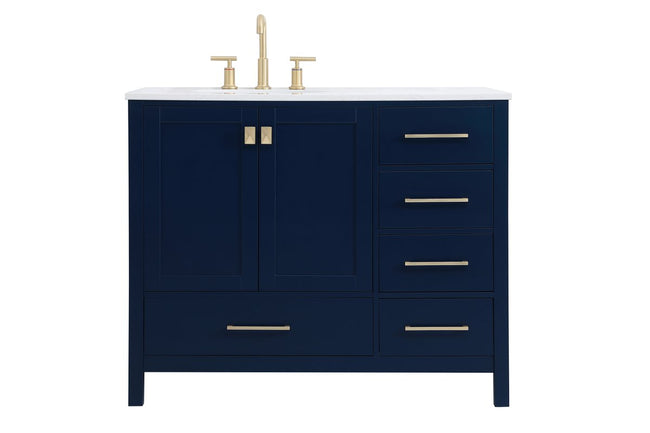 VF18842BL 42" Single Bathroom Vanity in Blue