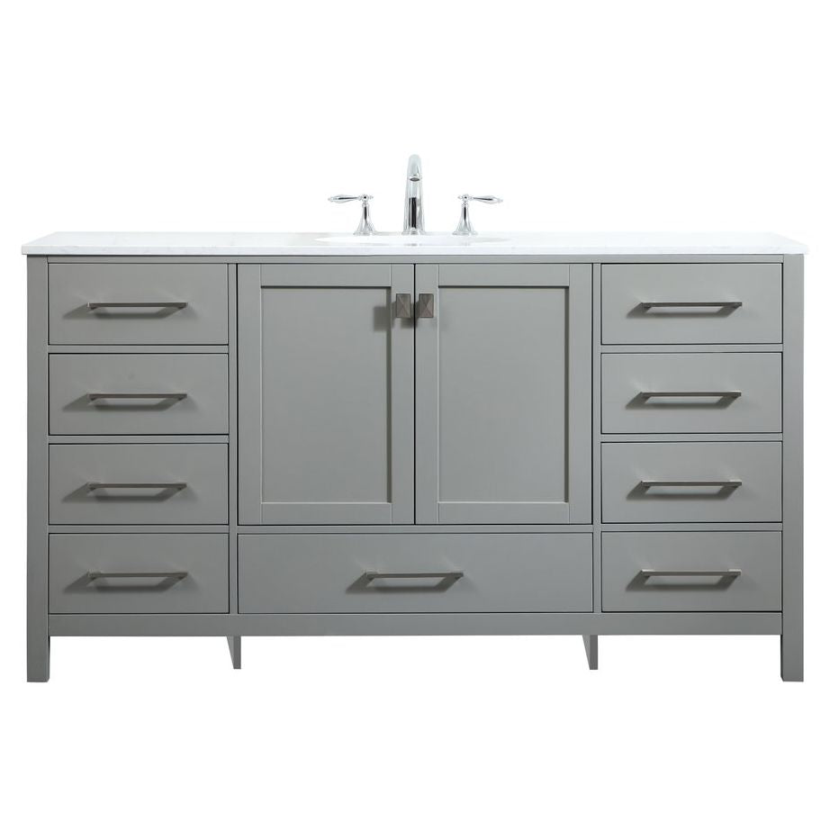 VF18860GR 60" Single Bathroom Vanity in Grey