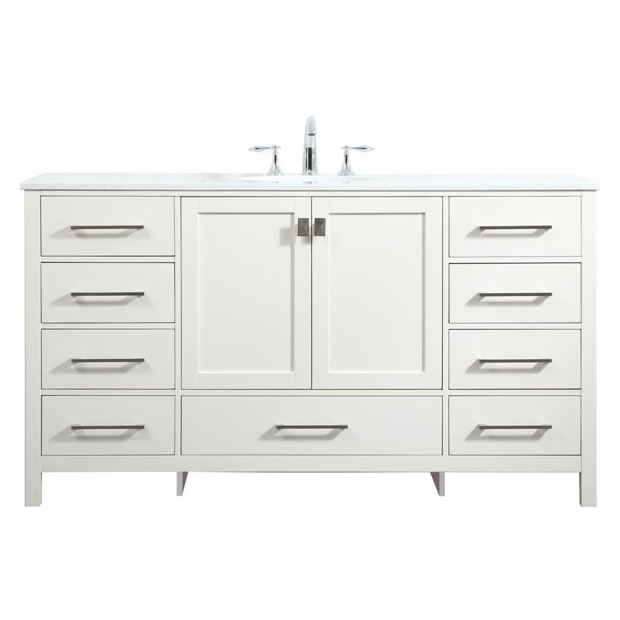 VF18860WH 60" Single Bathroom Vanity in White