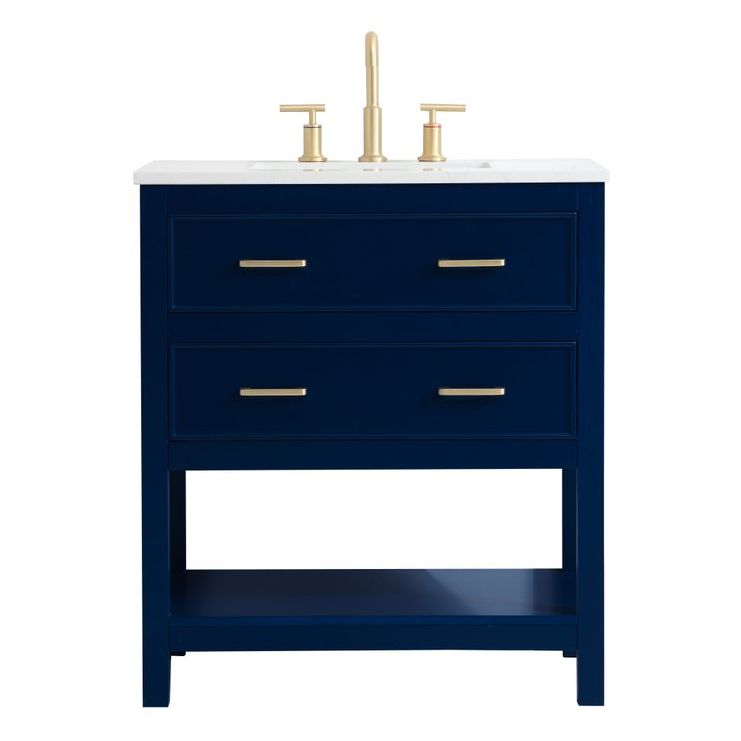 VF19030BL 30" Single Bathroom Vanity in Blue