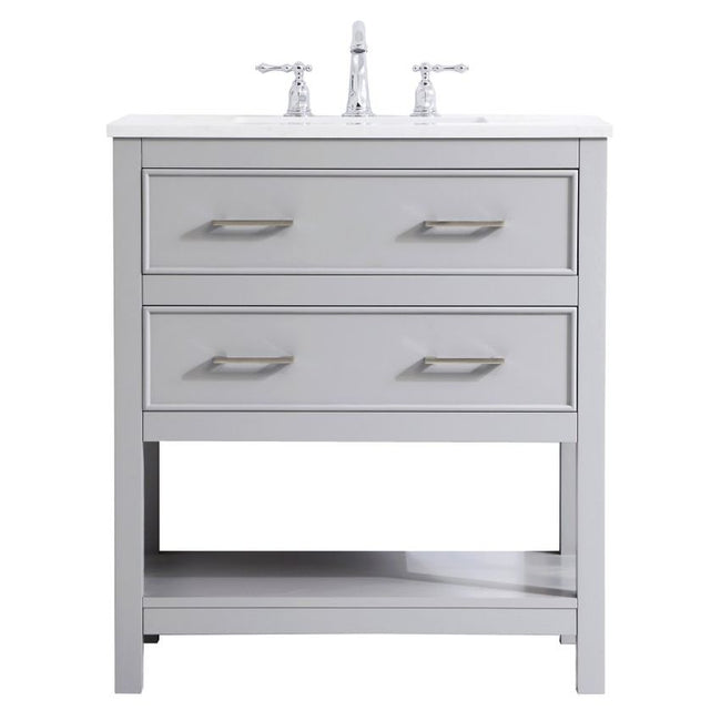 VF19030GR 30" Single Bathroom Vanity in Grey