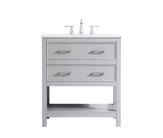VF19030GR 30" Single Bathroom Vanity in Grey