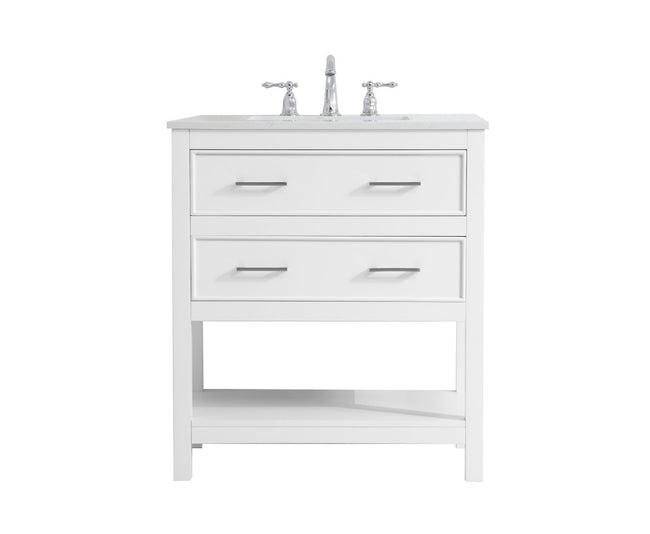 VF19030WH 30" Single Bathroom Vanity in White