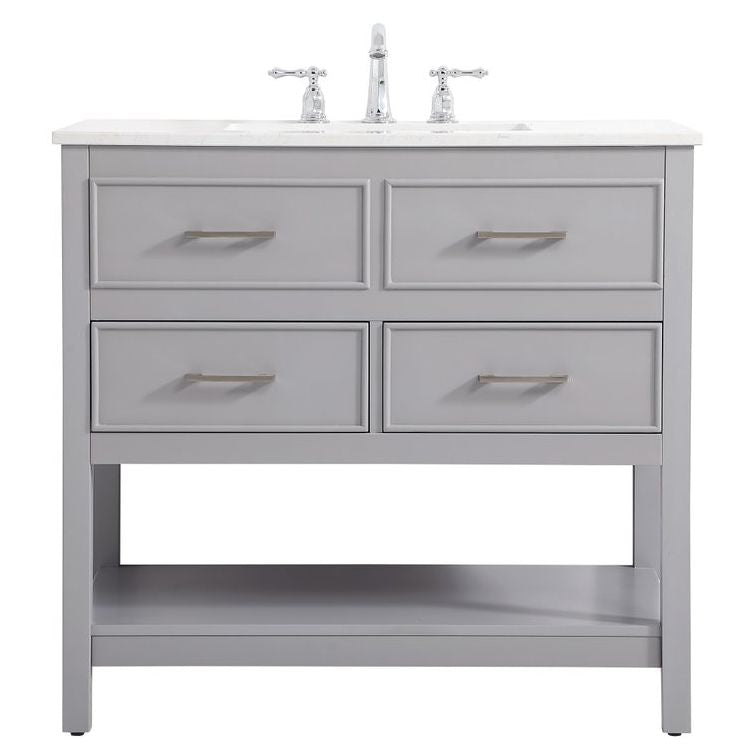 VF19036GR 36" Single Bathroom Vanity in Gray