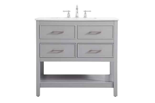 VF19036GR 36" Single Bathroom Vanity in Gray