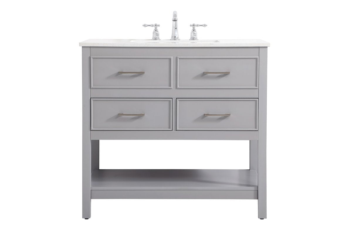 VF19036GR 36" Single Bathroom Vanity in Gray