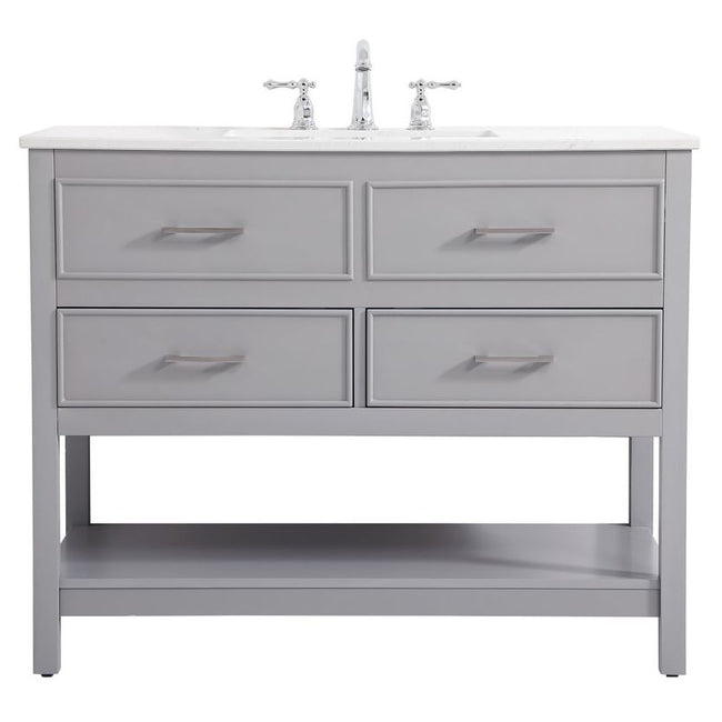 VF19042GR 42" Single Bathroom Vanity in Gray