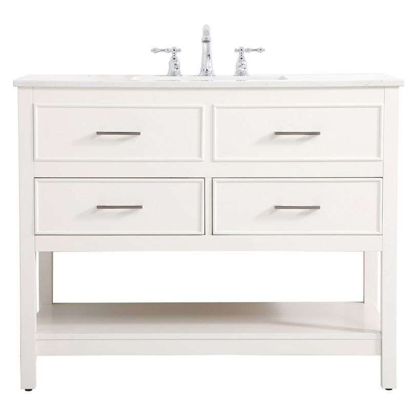 VF19042WH 42" Single Bathroom Vanity in White