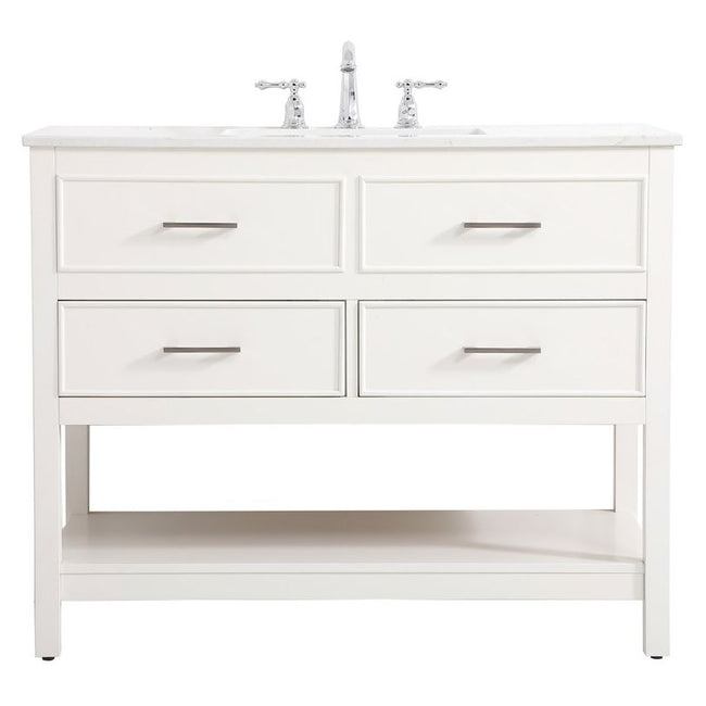 VF19042WH 42" Single Bathroom Vanity in White