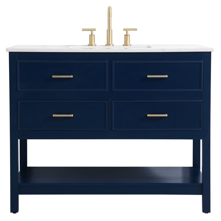 VF19042BL 42" Single Bathroom Vanity in Blue
