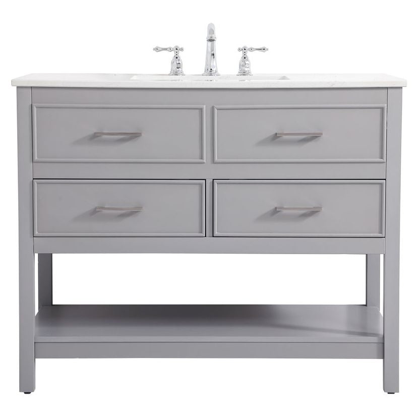 VF19042GR 42" Single Bathroom Vanity in Gray