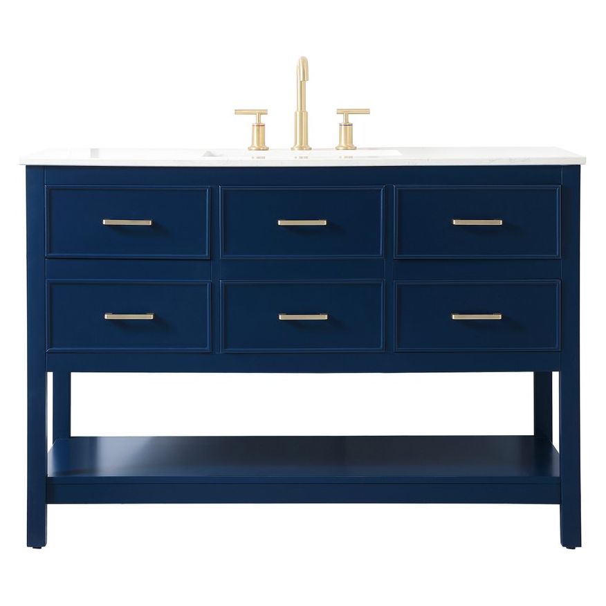 VF19048BL 48" Single Bathroom Vanity in Blue