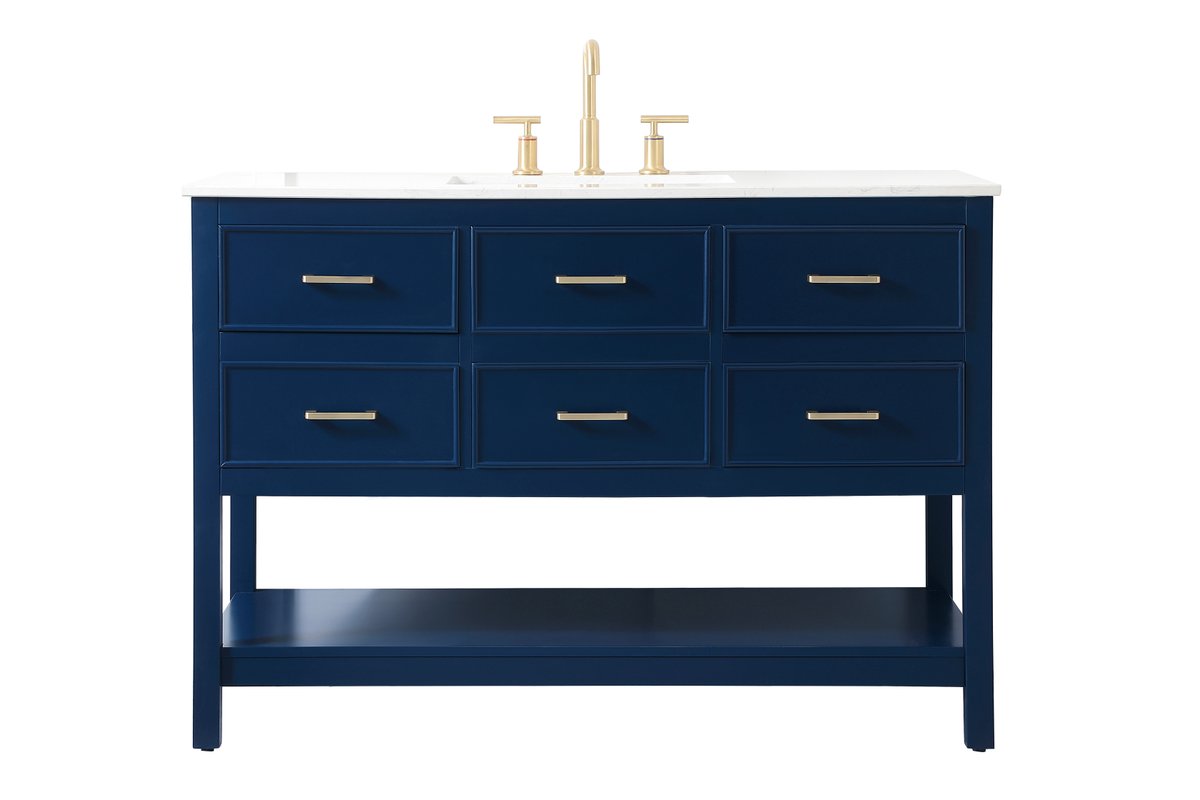 VF19048BL 48" Single Bathroom Vanity in Blue