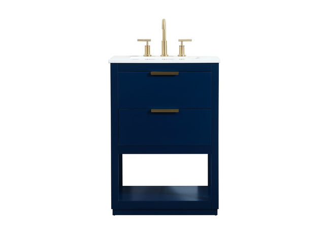 VF19224BL 24" Single Bathroom Vanity in Blue