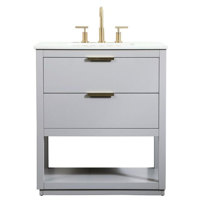 VF19230GR 30" Single Bathroom Vanity in Grey