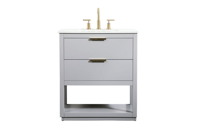 VF19230GR 30" Single Bathroom Vanity in Grey