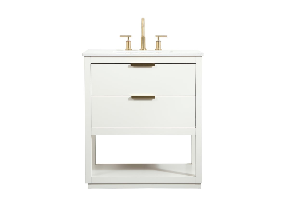 VF19230WH 30" Single Bathroom Vanity in White
