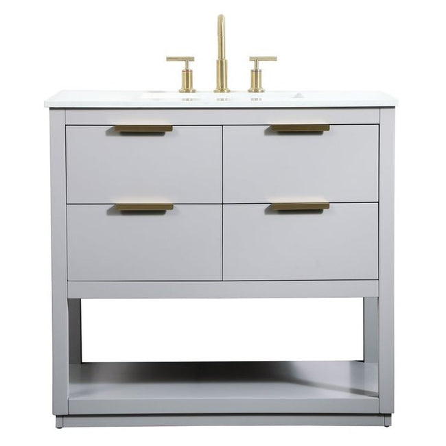 VF19236GR 36" Single Bathroom Vanity in Grey
