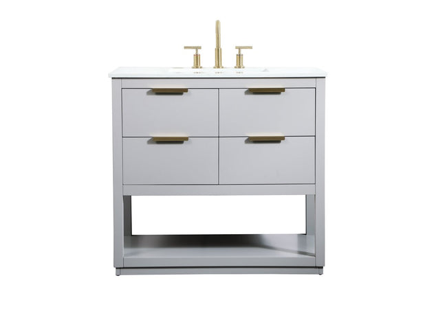 VF19236GR 36" Single Bathroom Vanity in Grey