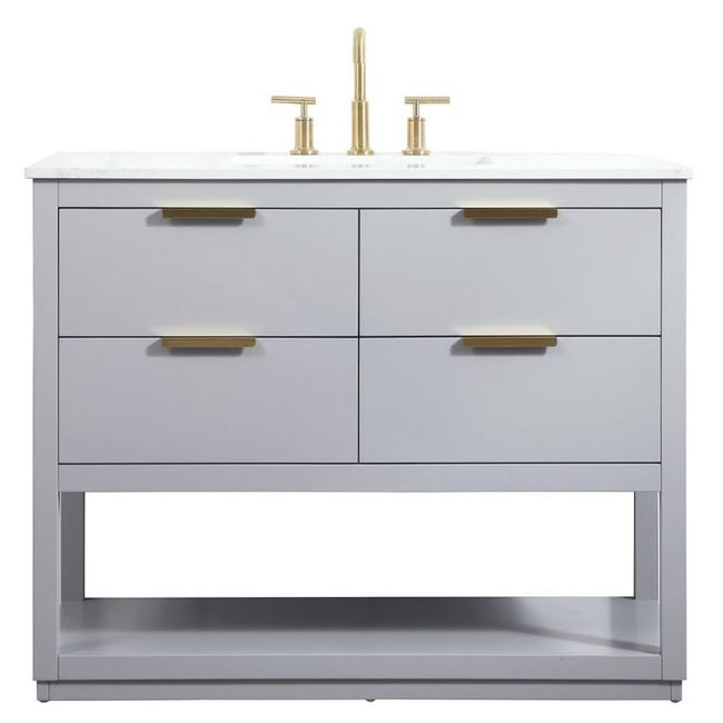 VF19242GR 42" Single Bathroom Vanity in Grey