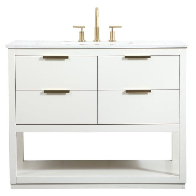 VF19242WH 42" Single Bathroom Vanity in White