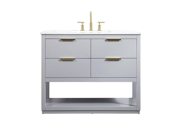 VF19242GR 42" Single Bathroom Vanity in Grey