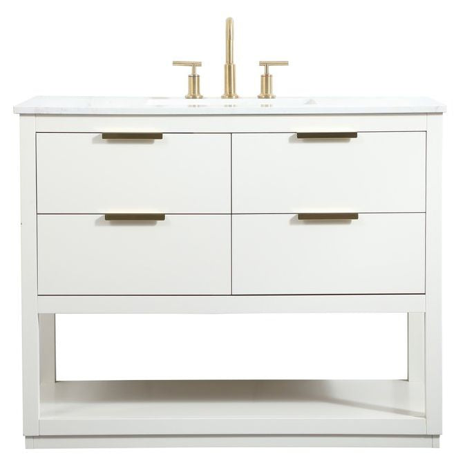 VF19242WH 42" Single Bathroom Vanity in White