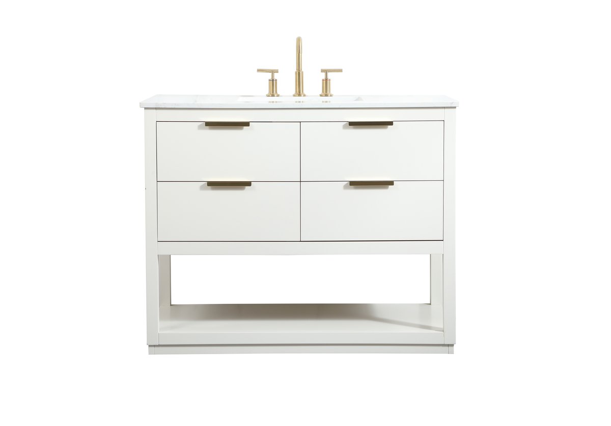 VF19242WH 42" Single Bathroom Vanity in White