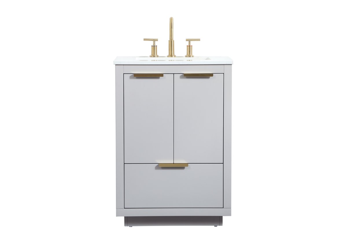 VF19424GR 24" Single Bathroom Vanity in Grey