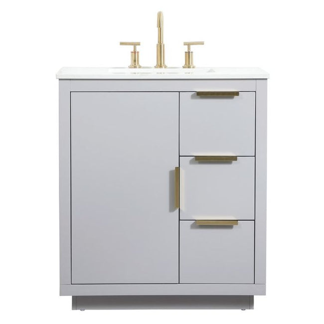 VF19430GR 30" Single Bathroom Vanity in Grey