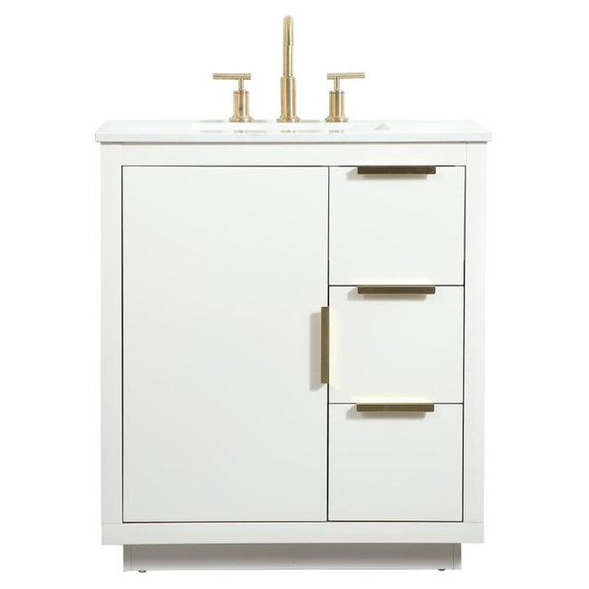 VF19430WH 30" Single Bathroom Vanity in White