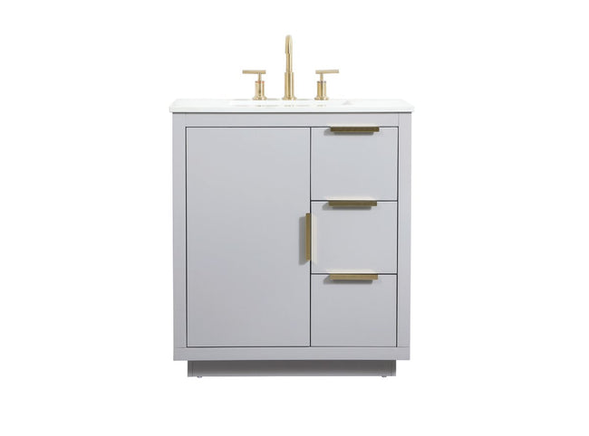VF19430GR 30" Single Bathroom Vanity in Grey