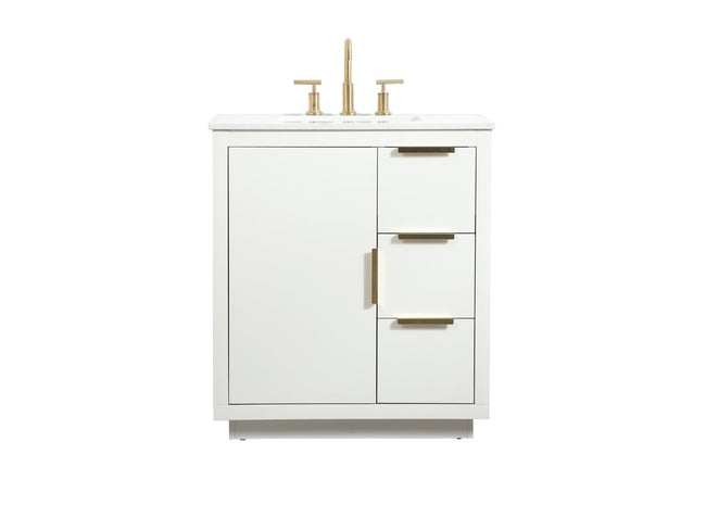 VF19430WH 30" Single Bathroom Vanity in White