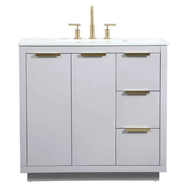 VF19436GR 36" Single Bathroom Vanity in Grey