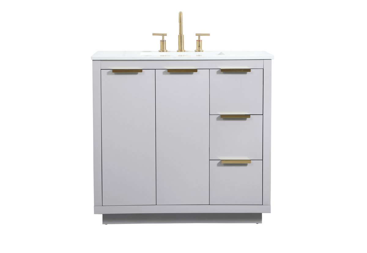 VF19436GR 36" Single Bathroom Vanity in Grey