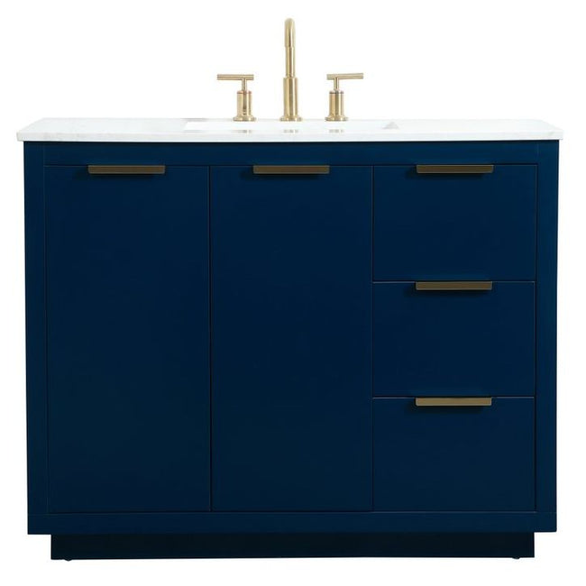 VF19442BL 42" Single Bathroom Vanity in Blue