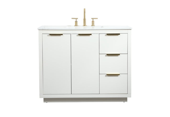 VF19442WH 42" Single Bathroom Vanity in White