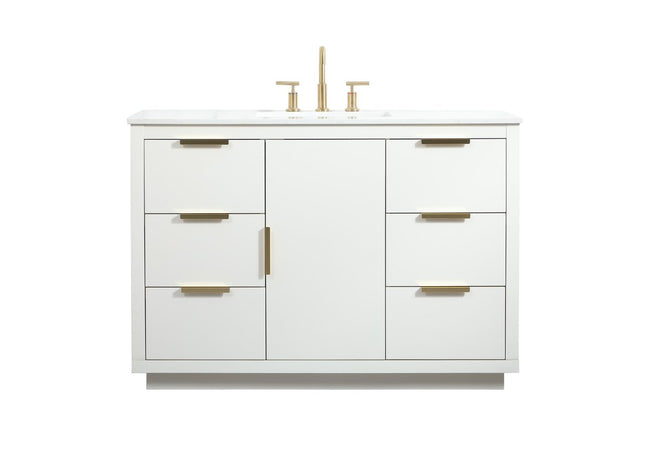 VF19448WH 48" Single Bathroom Vanity in White