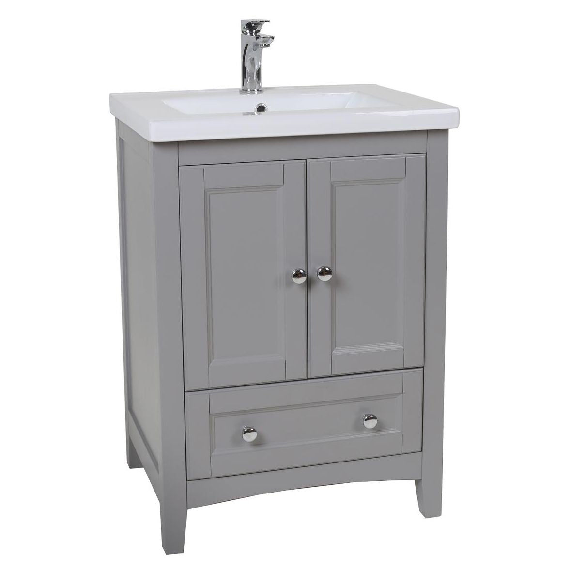 VF-2002 24" Single Bathroom Vanity Set in Medium Grey